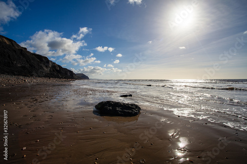 Charmouth Beach in Winter photo