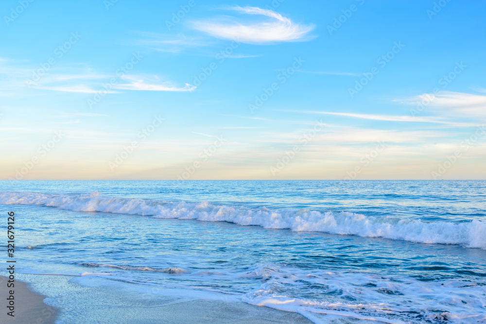 Fototapeta premium Cloudy sunrise sky. San Jose del Cabo. Mexico.