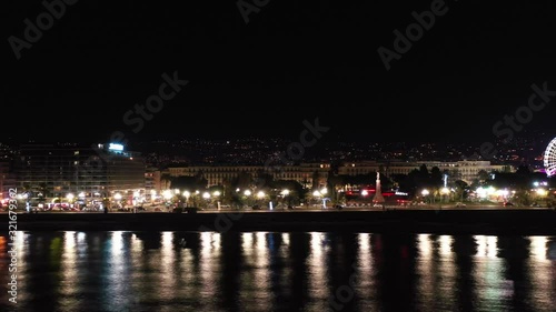 Wallpaper Mural Promenade des Anglais in the Nice city, France at night during Christmas market Torontodigital.ca