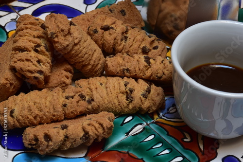 caffe moka all'italiana, pronto per la prima colazione. Palermo, Sicilia