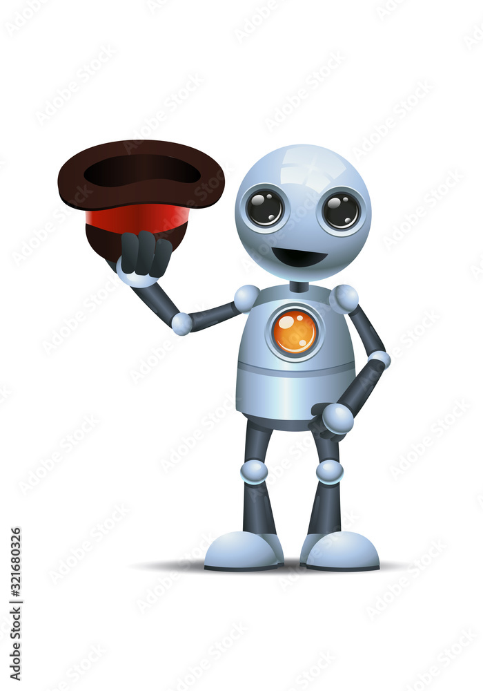 robot with a megaphone robot with a megaphone