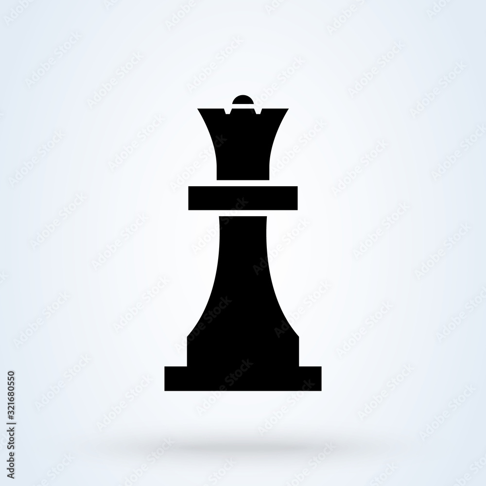 Chess queen icon. Business Strategy icon illustration. Strategy board game, entertainment symbols. Chess queen icon. Business Strategy icon illustration. Strategy board game, entertainment symbols.