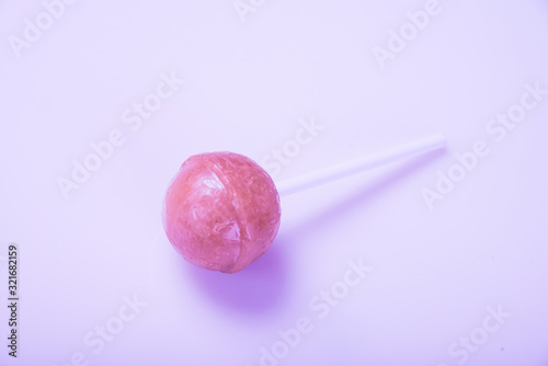 Lollipop on a light background