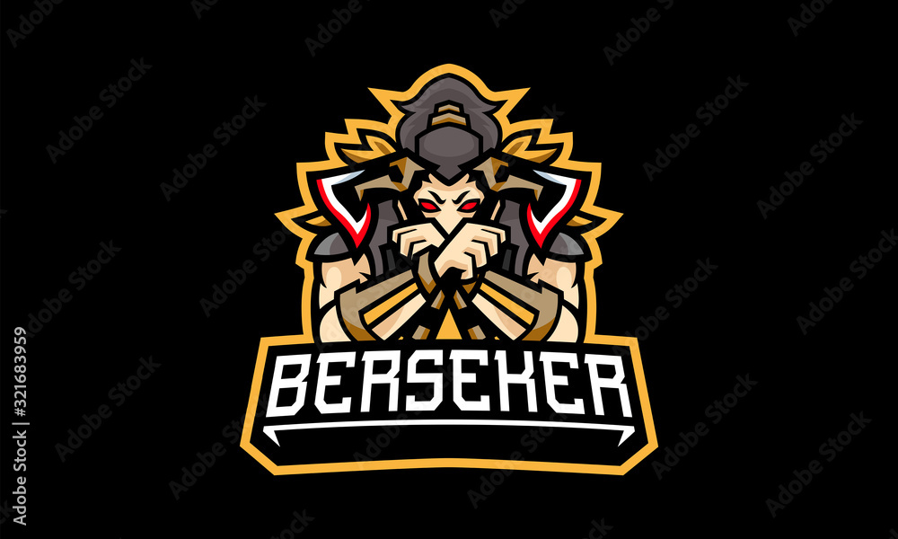 Berseker Esports Mascot Logo Design-02