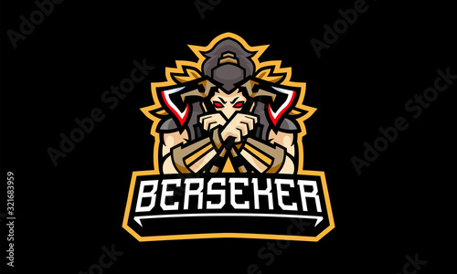 Berseker Esports Mascot Logo Design-02