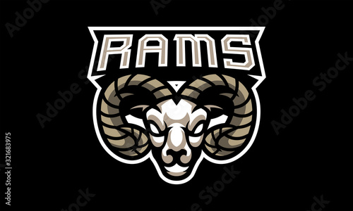 Rams Head Esports Mascot Logo Design-06
