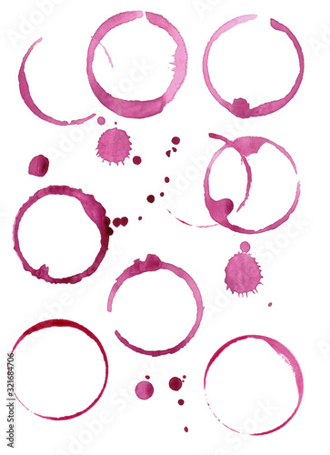 watercolor wine stains pack