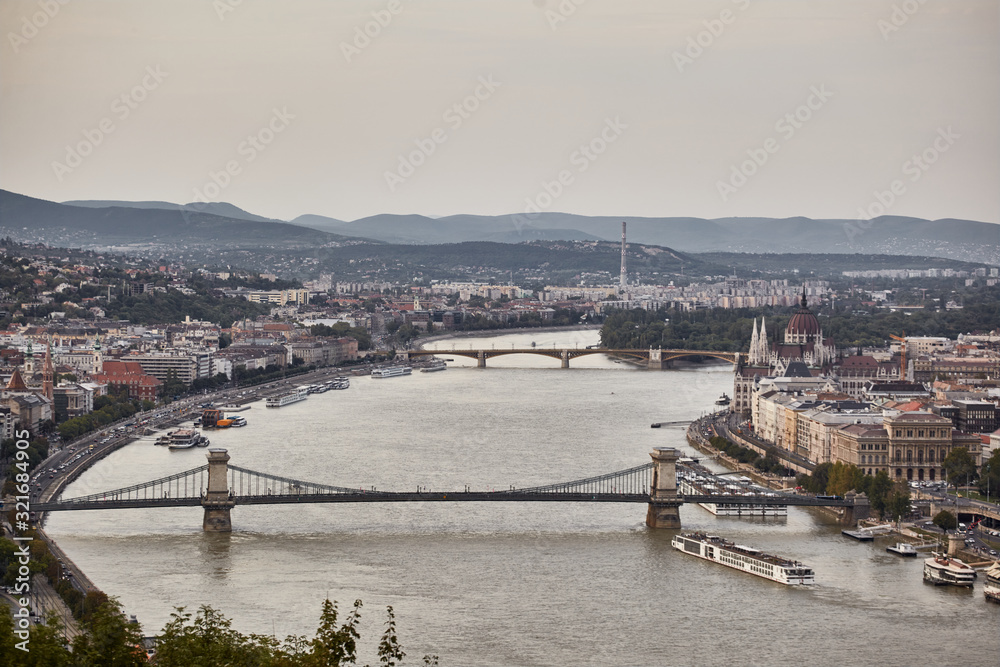View of Budapest from Gellert Mountain