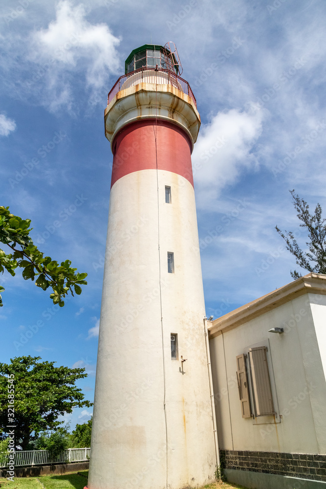 Lighthouse of Sainte Suzanne on Reunion island, indian ocean