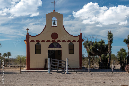 baja california sur desert church photo