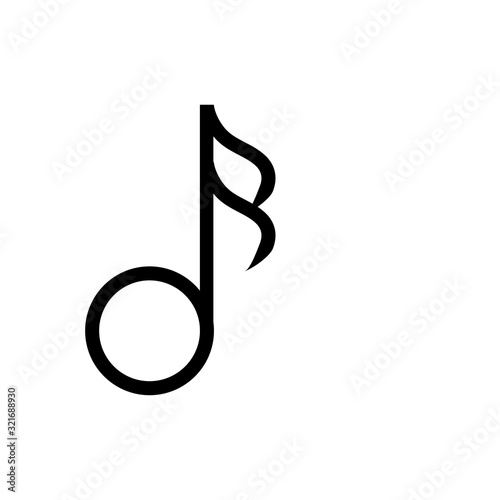 not music icon design vector logo template EPS 10