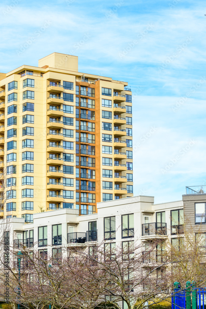 Modern Apartment Buildings in Vancouver, British Columbia, Canada. Modern Apartment Buildings in Vancouver, British Columbia, Canada.