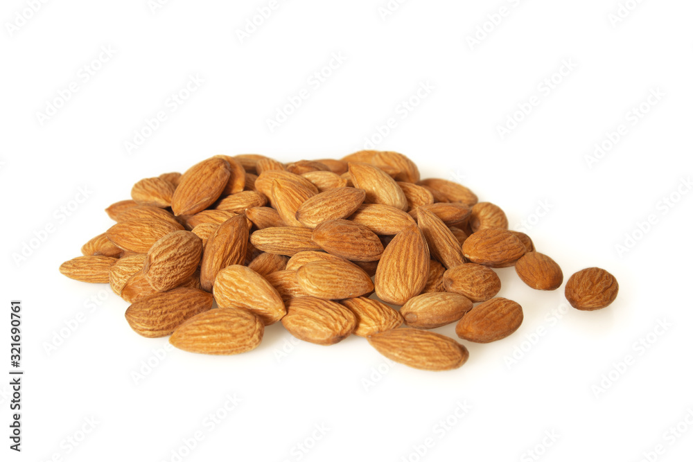 Almonds isolated. Almonds isolated.