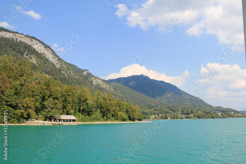 Fototapeta Naklejka Na Ścianę i Meble -  blue lake in the mountains