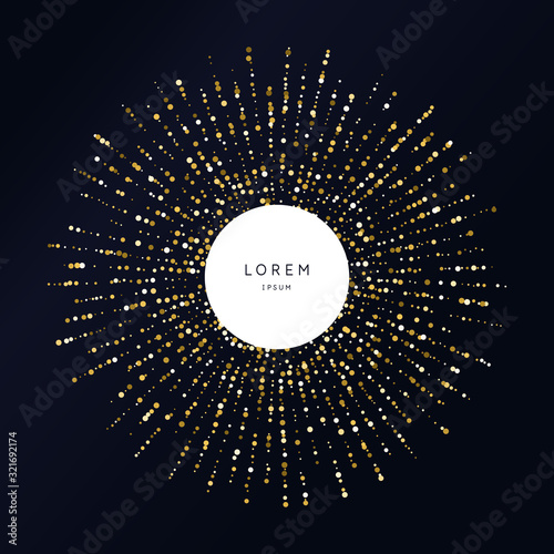 Bright vector illustration Magic rain of sparkling glittery particles lines.