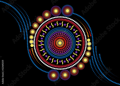 Dot art background - Vector Illustration