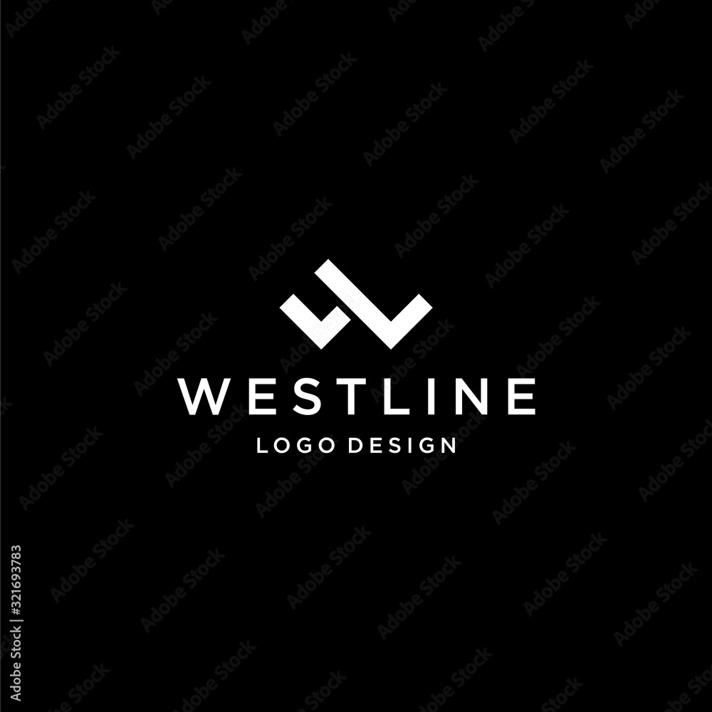 Creative logo design of letter W and L with dark background - EPS10 - Vector. Creative logo design of letter W and L with dark background - EPS10 - Vector.