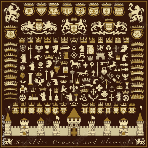 Heraldic Crowns and Elements