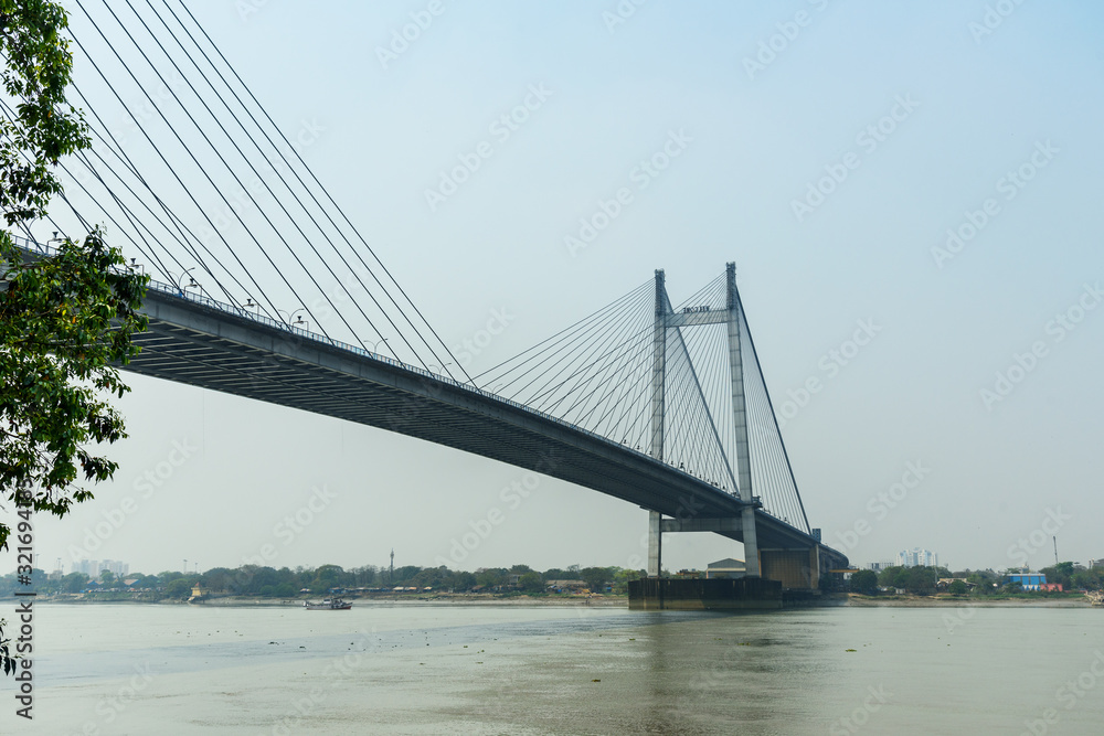 Fototapeta premium View of Vidyasagar bridge. Kolkata. India