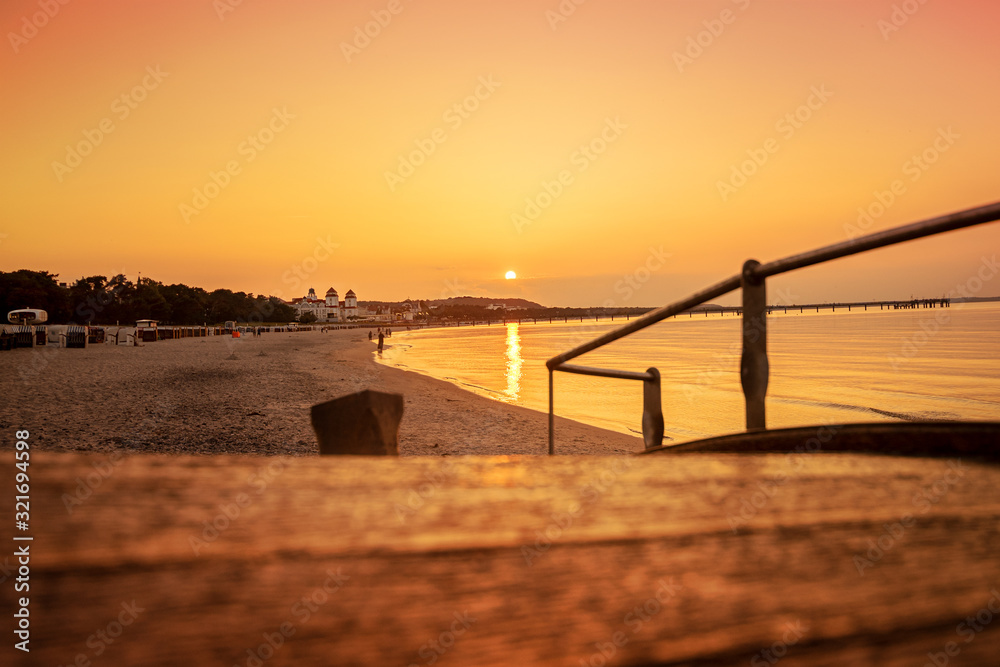 Sonnenuntergang am Fischerstrand Binz Sonnenuntergang am Fischerstrand Binz