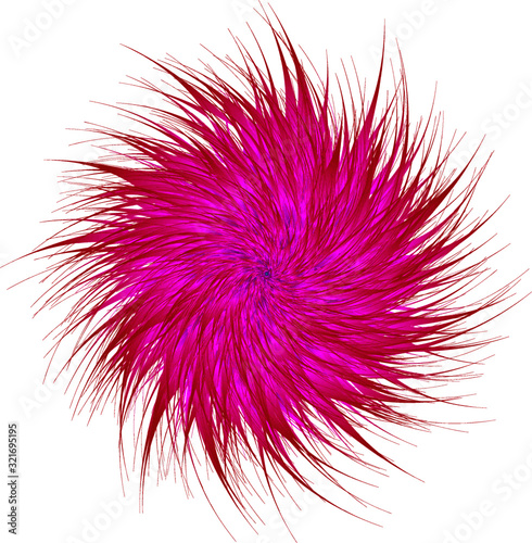 pink hairy ball