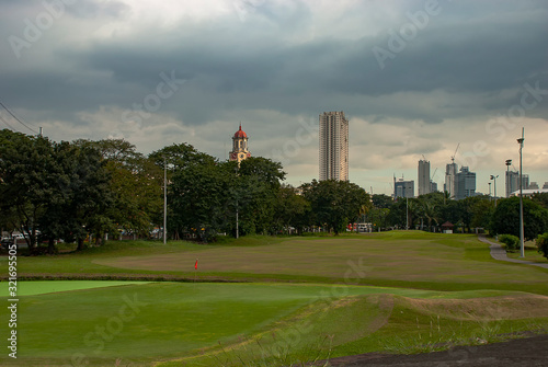 The golf course at Intramuros in Manila, Philippines