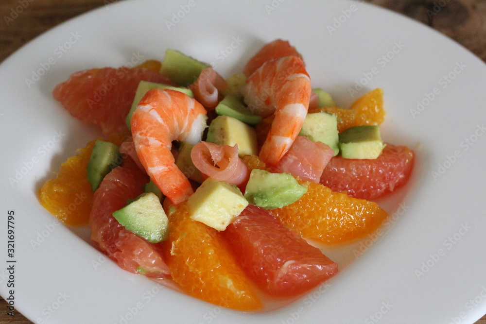 salade de crevette et avoca salade de crevette et avoca