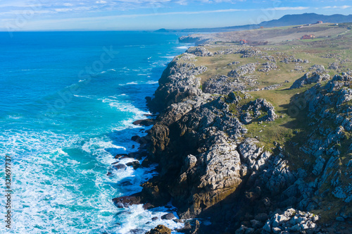 Landscape in the Usgo beach area, Natural Park of the Dunes of Liencres, Liencres, Piélagos Municipality, Cantabrian Sea, Cantabria, Spain, Europe photo