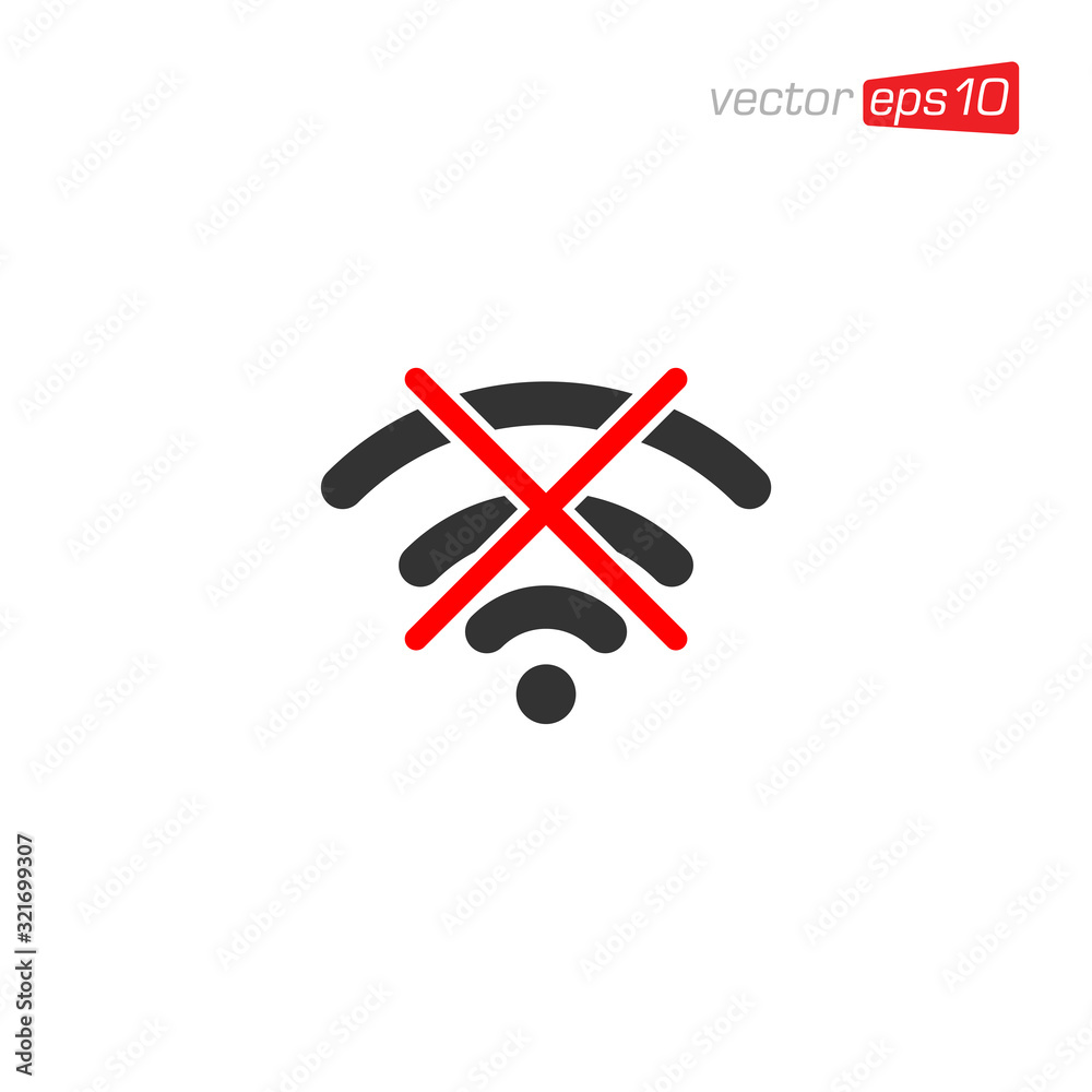 Obraz premium Wifi Signal Icon Design Vector