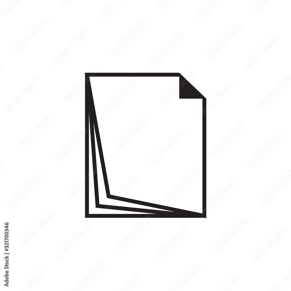 paper icon design vector logo template EPS 10 paper icon design vector logo template EPS 10