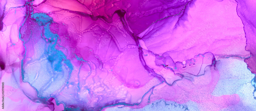 Marble texture. Art Abstract paint blots background. Alcohol ink colors.
