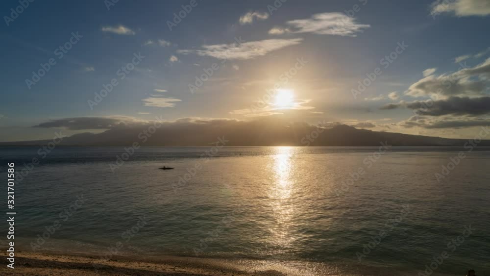 time lapse of liloan santander on cebu island on south side of philippines at sunset time lapse of liloan santander on cebu island on south side of philippines at sunset