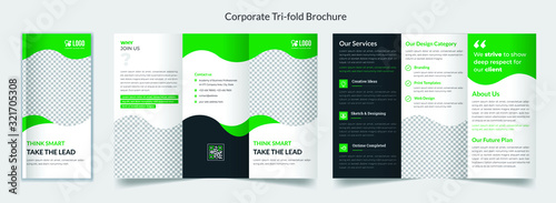 Corporate trifold brochure template