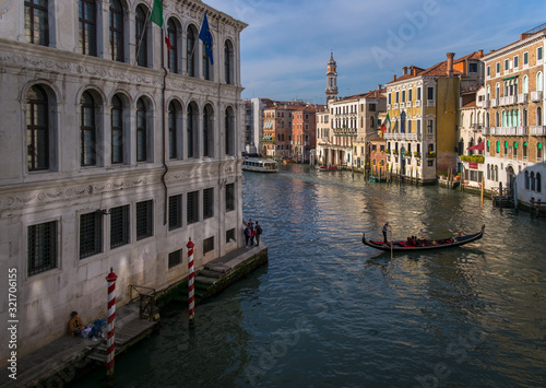 Walking on the bridges of the old city of Venice. The beauty of the ancient city. Italy © Svetlana