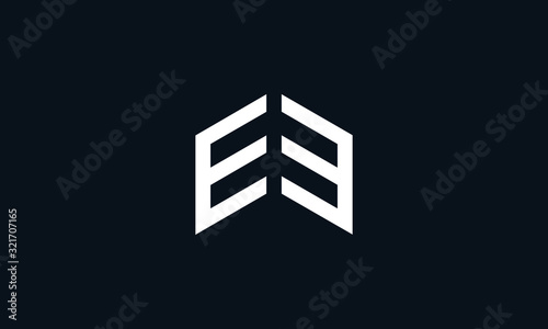 Minimalist simple line art letter EE logo. This logo icon incorporate with two letter E and E in the creative way. © Gfxvect