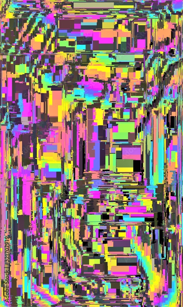 Fototapeta premium Colorful square shapes mosaic background.