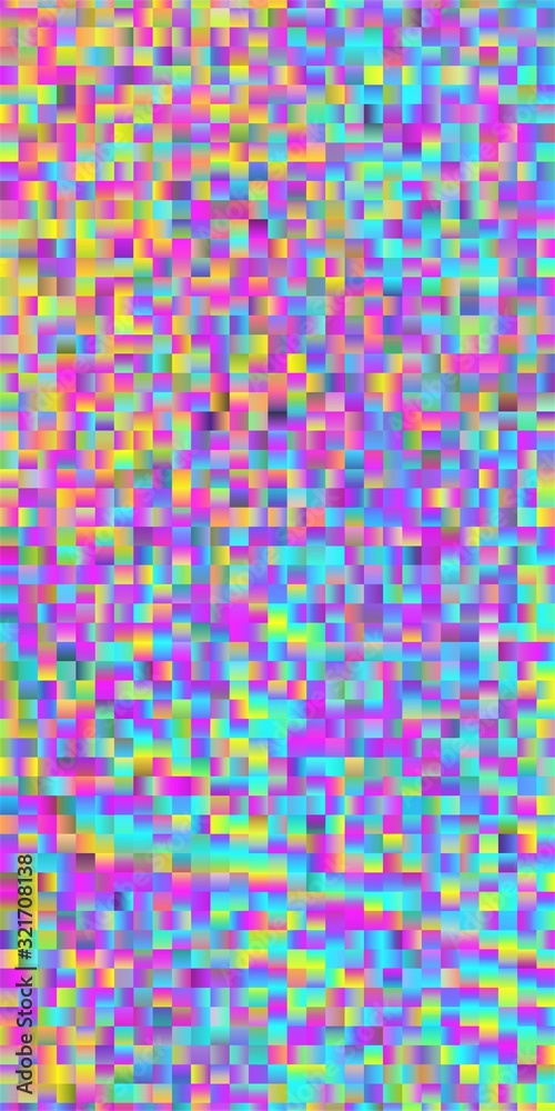 Shiny and glossy colorful square shapes background with gradient effect. Mosaic background, banner design. Shiny and glossy colorful square shapes background with gradient effect. Mosaic background, banner design.