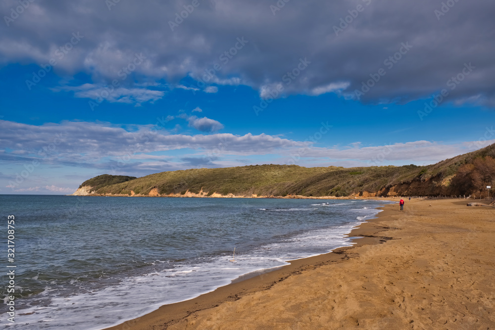 View from the Gulf of Baratti Tuscany Italy View from the Gulf of Baratti Tuscany Italy