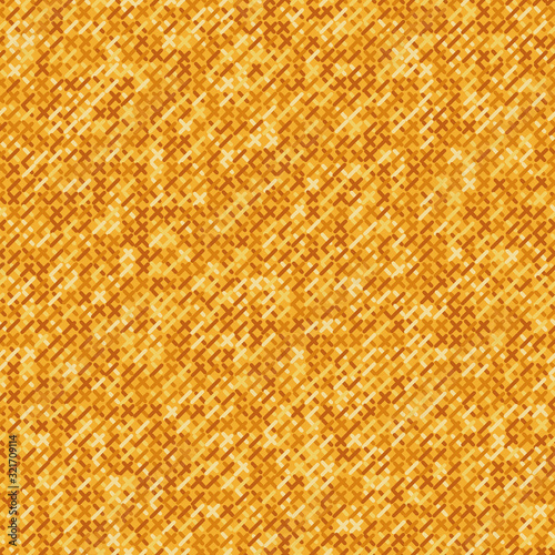 Orange cross stitch vibrant texture background seamless vector pattern. Abstract surface print design. Perfect for coordinates.