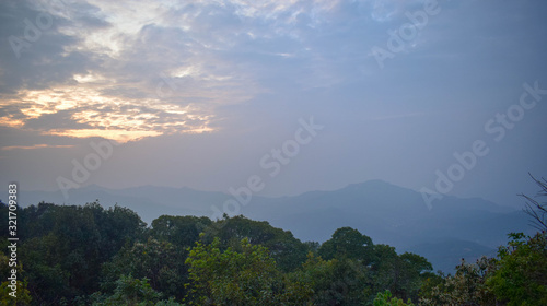 Sunset point view in mahabaleshwar