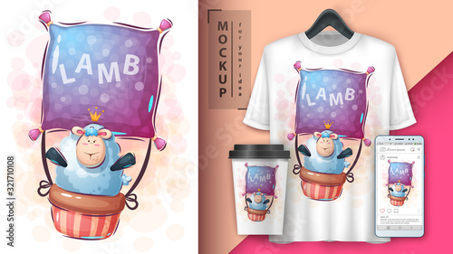 Lamb travel poster and merchandising