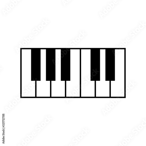 piano icon vector design logo template EPS 10