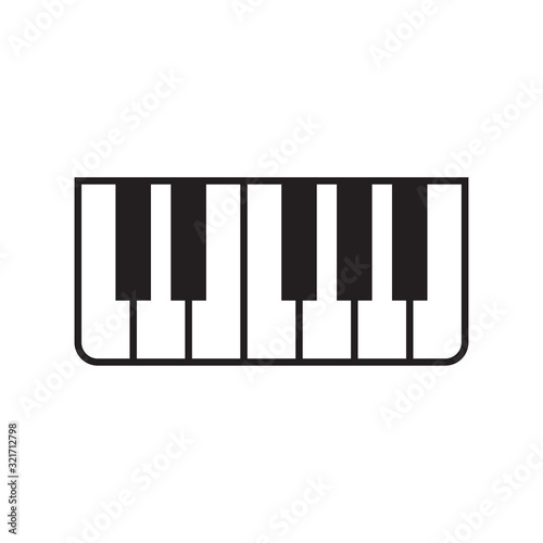 piano icon vector design logo template EPS 10
