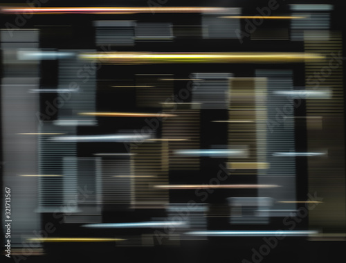 Abstract defocused speed light line motion blur