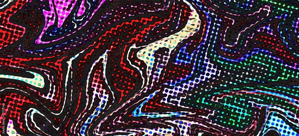 Abstract swirl background. Liquid paint texture in expressionism style. Comic dots effect. Retro comics cartoon design. Abstract swirl background. Liquid paint texture in expressionism style. Comic dots effect. Retro comics cartoon design.