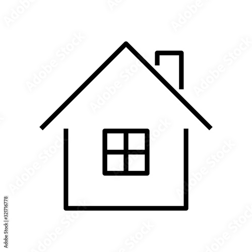 home icons isolated on white background. vector illustration.	