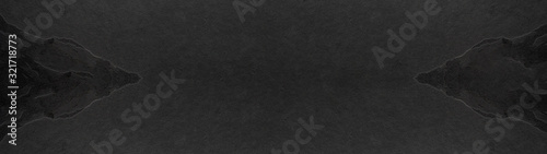 Black anthracite dark slate tiles texture background banner panorama