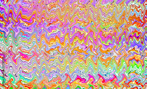 colorful abstract wave wall