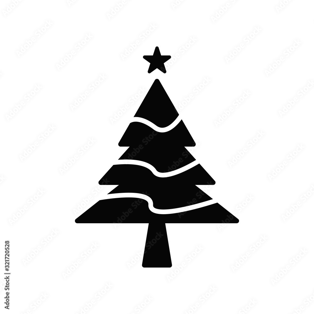 Christmas tree icon design vector logo template EPS 10 Christmas tree icon design vector logo template EPS 10
