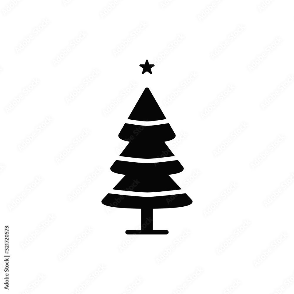 Christmas tree icon design vector logo template EPS 10 Christmas tree icon design vector logo template EPS 10